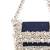 Elana denim pearl embellished mini bag