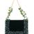 Elana green suede crystal embellished mini bag