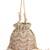 Gulzar gold & silver georgette embellished bucket bag