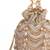 Gulzar gold & silver georgette embellished bucket bag
