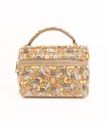 Abia pastel georgette embellished vanity bag