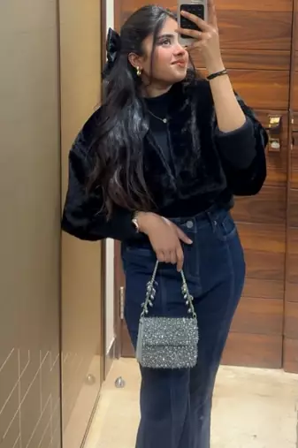 Kiyara grey suede crystal embellished mini bag