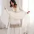 Heavy silk embroidery sequins work white readymade salwar suit