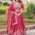 Enchanting Pink Embroidered Crushed Designer Lehenga With Blouse