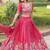 Enchanting Pink Embroidered Crushed Designer Lehenga With Blouse