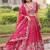 Enchanting Pink Embroidered Crushed Designer Lehenga With Blouse