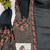 Designer black silk kurta set with heavy floral embroidery & sharara