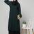 Two-peice abaya Dress with Elasticated Sleeves made with Nida Matte Fabric 