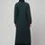 Two-peice abaya Dress with Elasticated Sleeves made with Nida Matte Fabric 