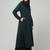 Two-peice abaya Dress with Elasticated Sleeves made with Nida Matte Fabric 