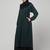 Two-peice abaya Dress with Elasticated Sleeves made with Nida Matte Fabric 