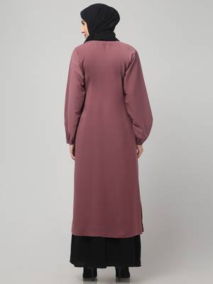 Two- piece abaya Dress with Elasticated Sleeves Women &girls, 2