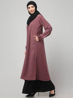 Two- piece abaya Dress with Elasticated Sleeves Women &girls, 4