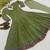Green vichitra silk  party wear embroidery anarkali   suit set