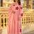 Pink cotton butti heavy thread embroidery work kurta pant set