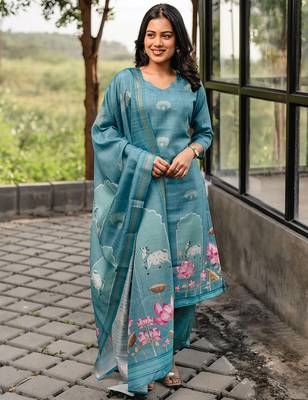 Rama cotton printed kurta pant set 2