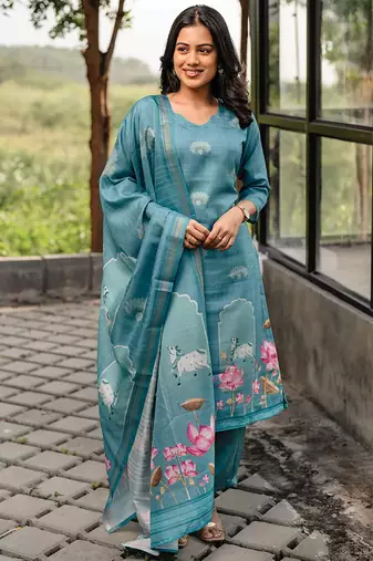 Rama cotton printed kurta pant set