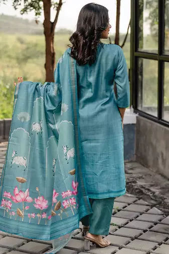 Rama cotton printed kurta pant set