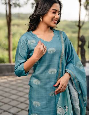 Rama cotton printed kurta pant set 4