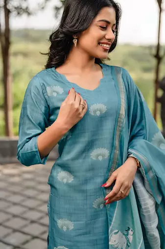 Rama cotton printed kurta pant set