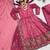 dusty rose embroidered crunchy silk party wear sharara set