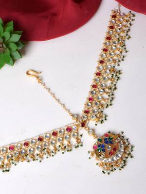 Gold supraja kundan mathapatti 1