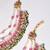 Gold ruby green kundan hairchain