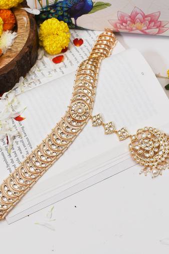 Gold bhuvana polki sheespatti