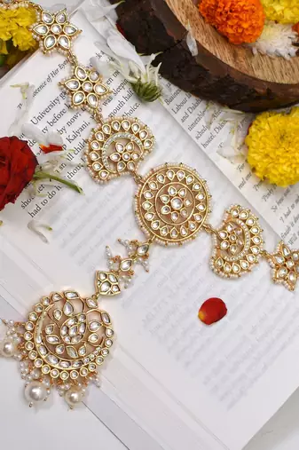 Gold bharati polki sheespatti