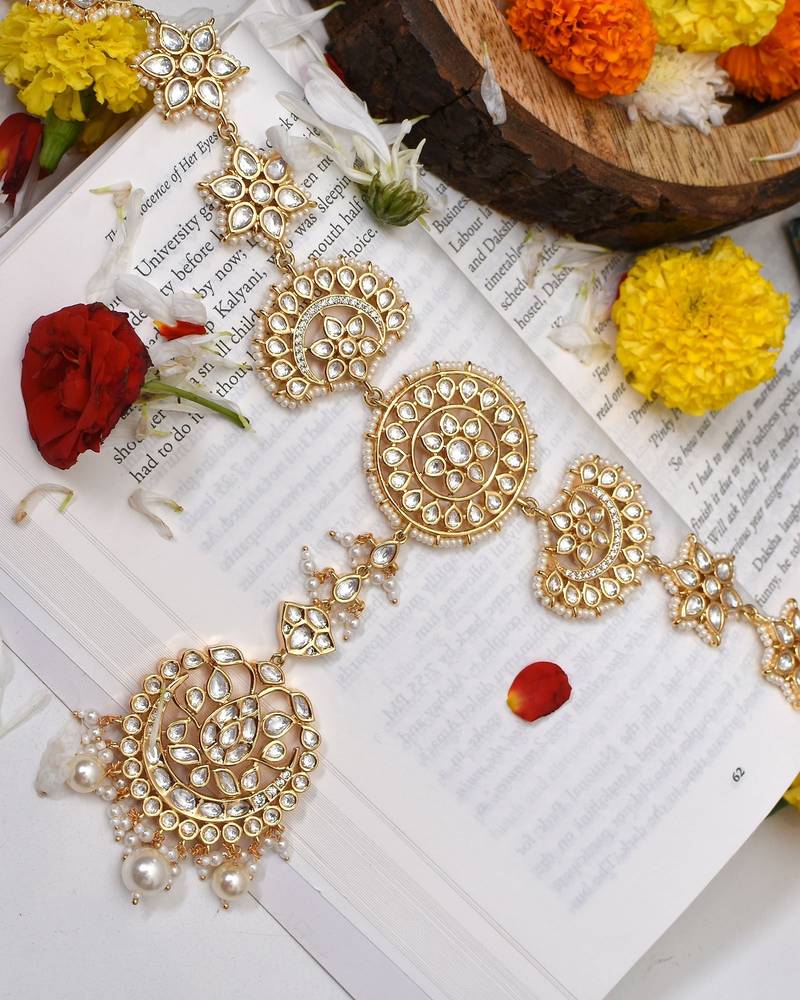 Gold bharati polki sheespatti