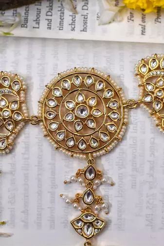Gold bharati polki sheespatti