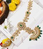 Gold ashwini polki sheespatti