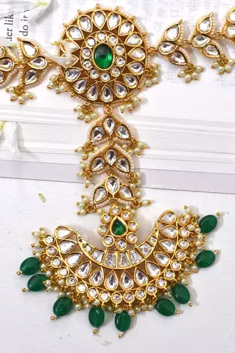 Gold ashwini polki sheespatti