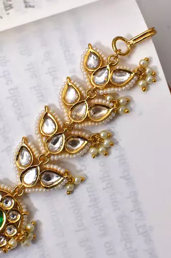Gold ashwini polki sheespatti