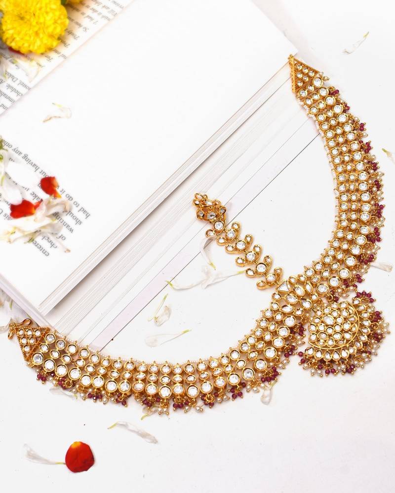 Gold amba polki mathapatti