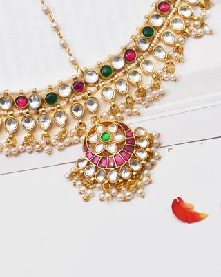 Gold jivanta kundan mathapatti 2