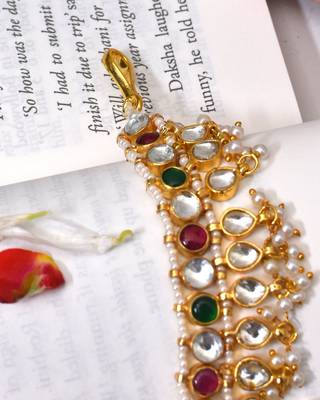 Gold jivanta kundan mathapatti 3