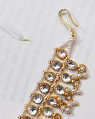 Gold jhanvi kundan mathapatti 3
