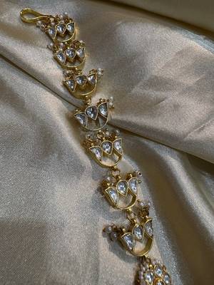 Gold hiral kundan mathapatti 2