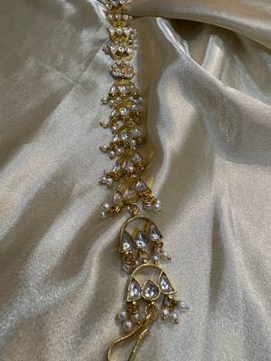 Gold hiral kundan mathapatti 5