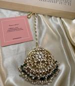 Gold ruchita bigsize kundan maangtikka