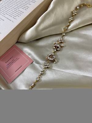 Gold jamilla kundan mathapatti 1