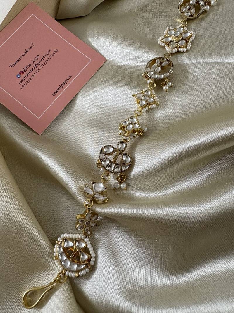 Gold zeenat kundan mathapatti