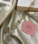 Gold nandi kundan mathapatti