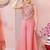 girls art silk embroidered pink kurta sharara & dupatta set