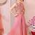 girls art silk embroidered pink kurta sharara & dupatta set