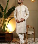 Designer heavy jecquard kurta payjama wedding & festive wear