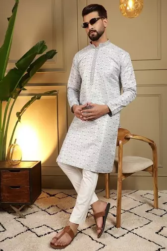 Designer heavy jecquard kurta payjama wedding & festive wear