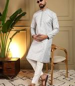 Designer heavy jecquard kurta payjama wedding & festive wear