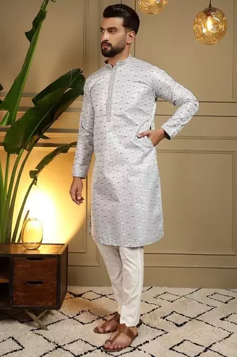 Designer heavy jecquard kurta payjama wedding & festive wear